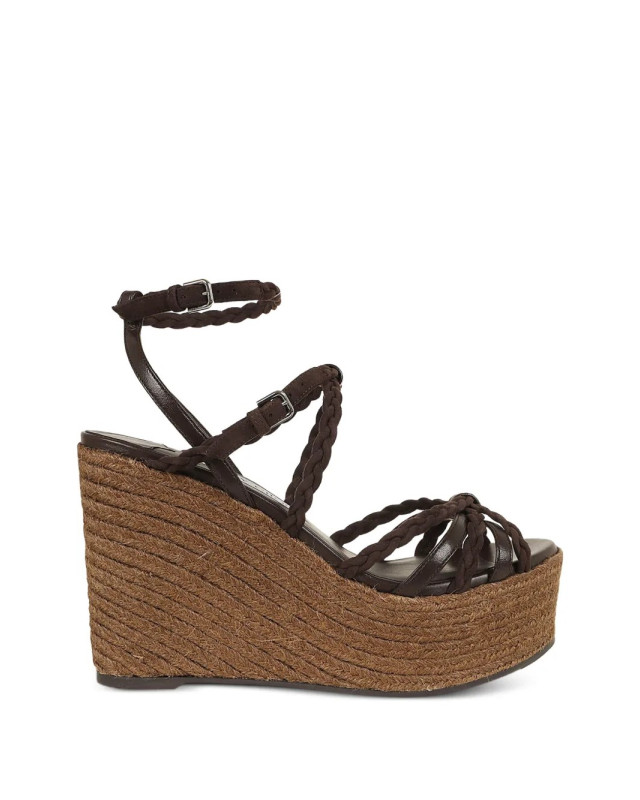 [Jimmy Choo] Espadrille SS26 J000181273NYRA 100 ZKNCHOCOLATE/ COFFEE
