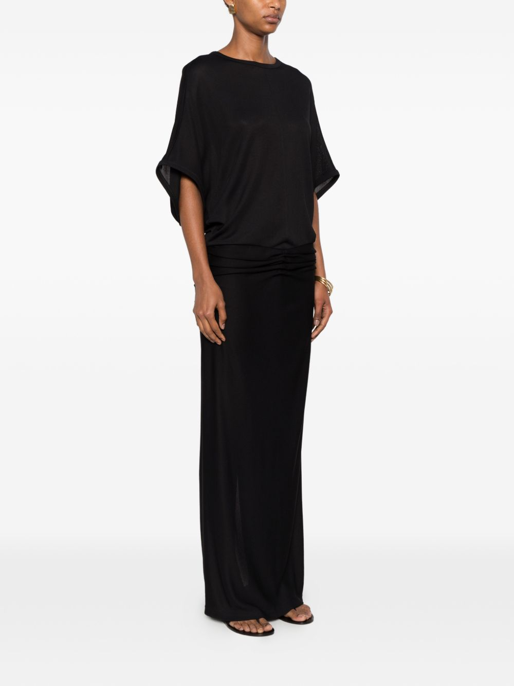 [THE ROW] Long sleeve dress SS26 10973K486BLK