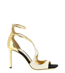 [Jimmy Choo] Sandals FW26 AZIA95BRHBLACKLATTEGOLD