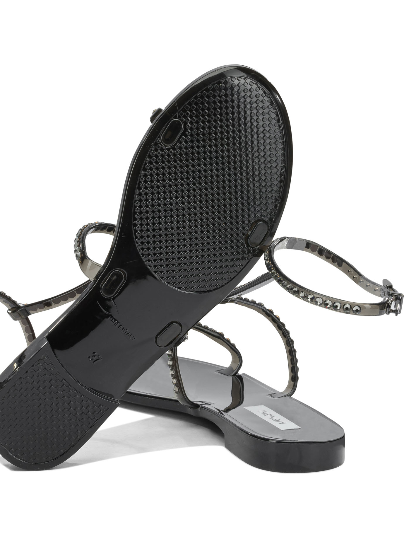 [Menghi] Sandals SS26 1000/SWBLACK GEL