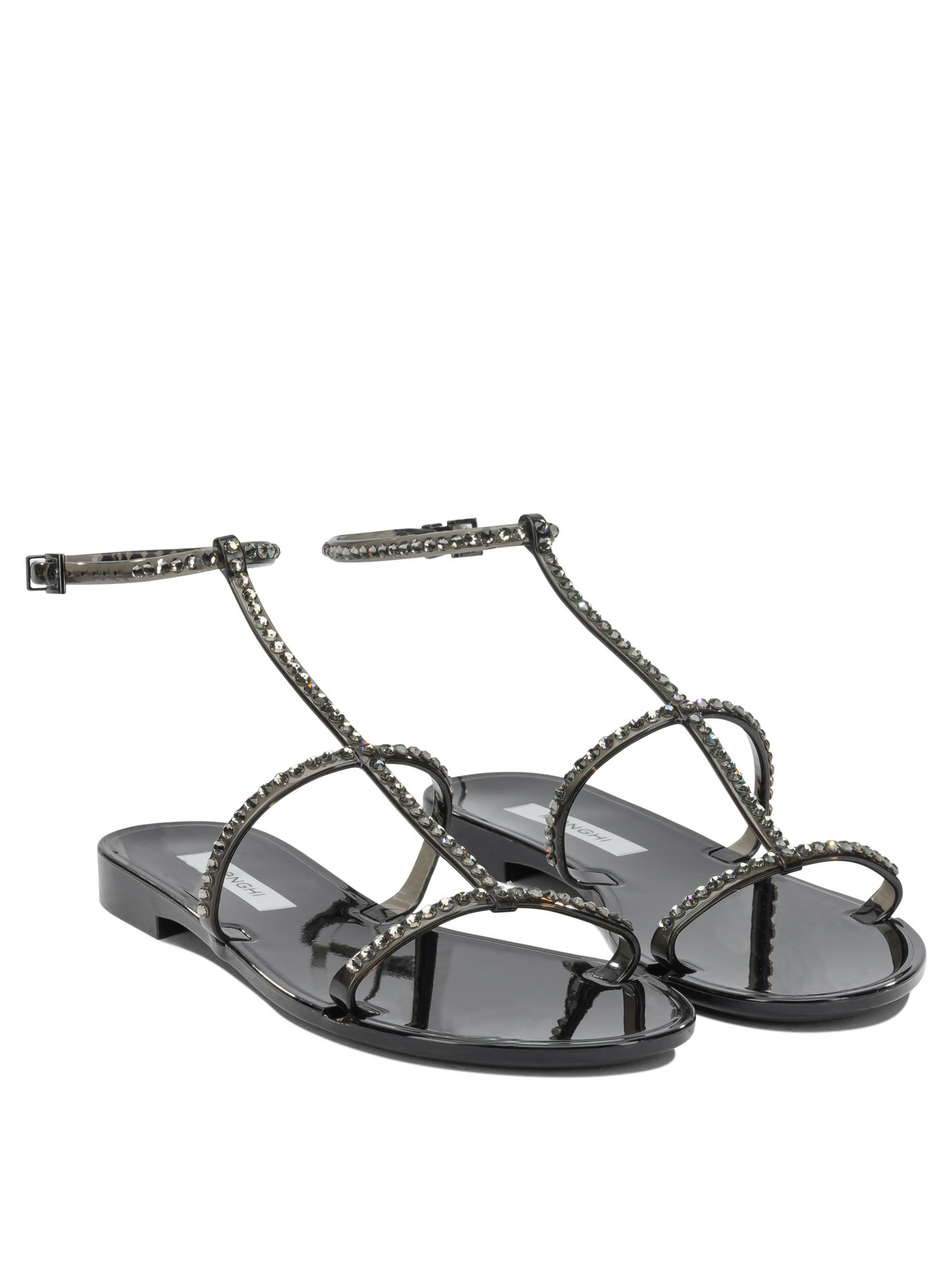 [Menghi] Sandals SS26 1000/SWBLACK GEL