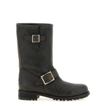 [Jimmy Choo] Boots FW26 BIKERMIDCTHBLACKTOFFEE