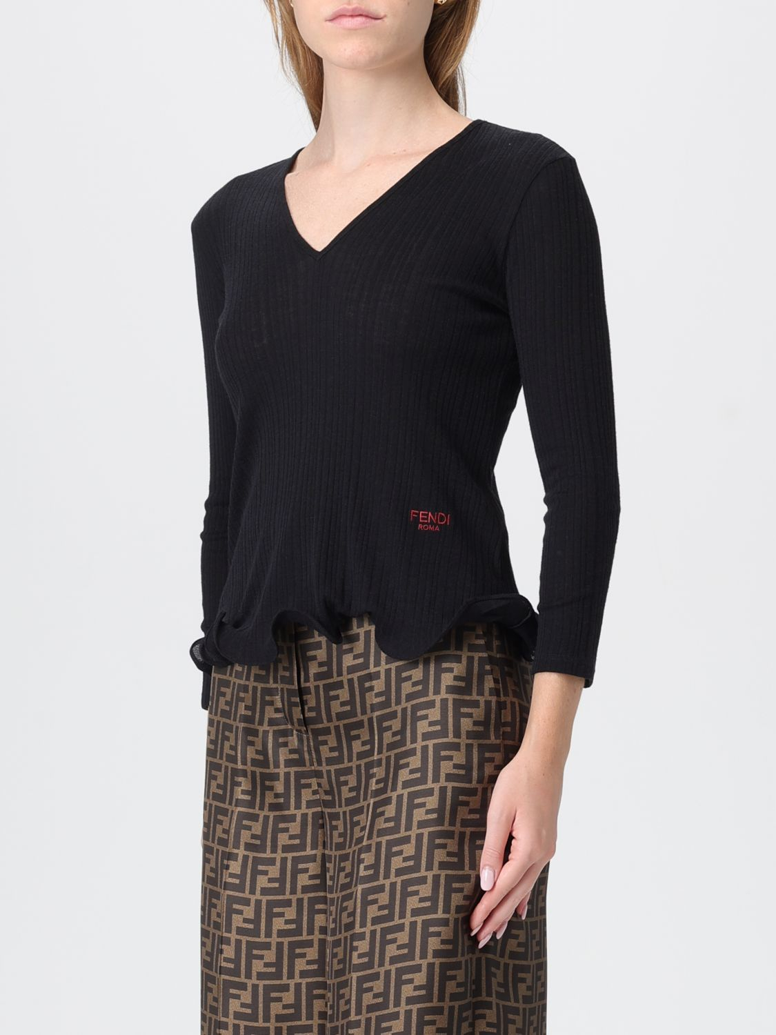 [Fendi] Knitwear FW25 FS9741AVFE F0GME