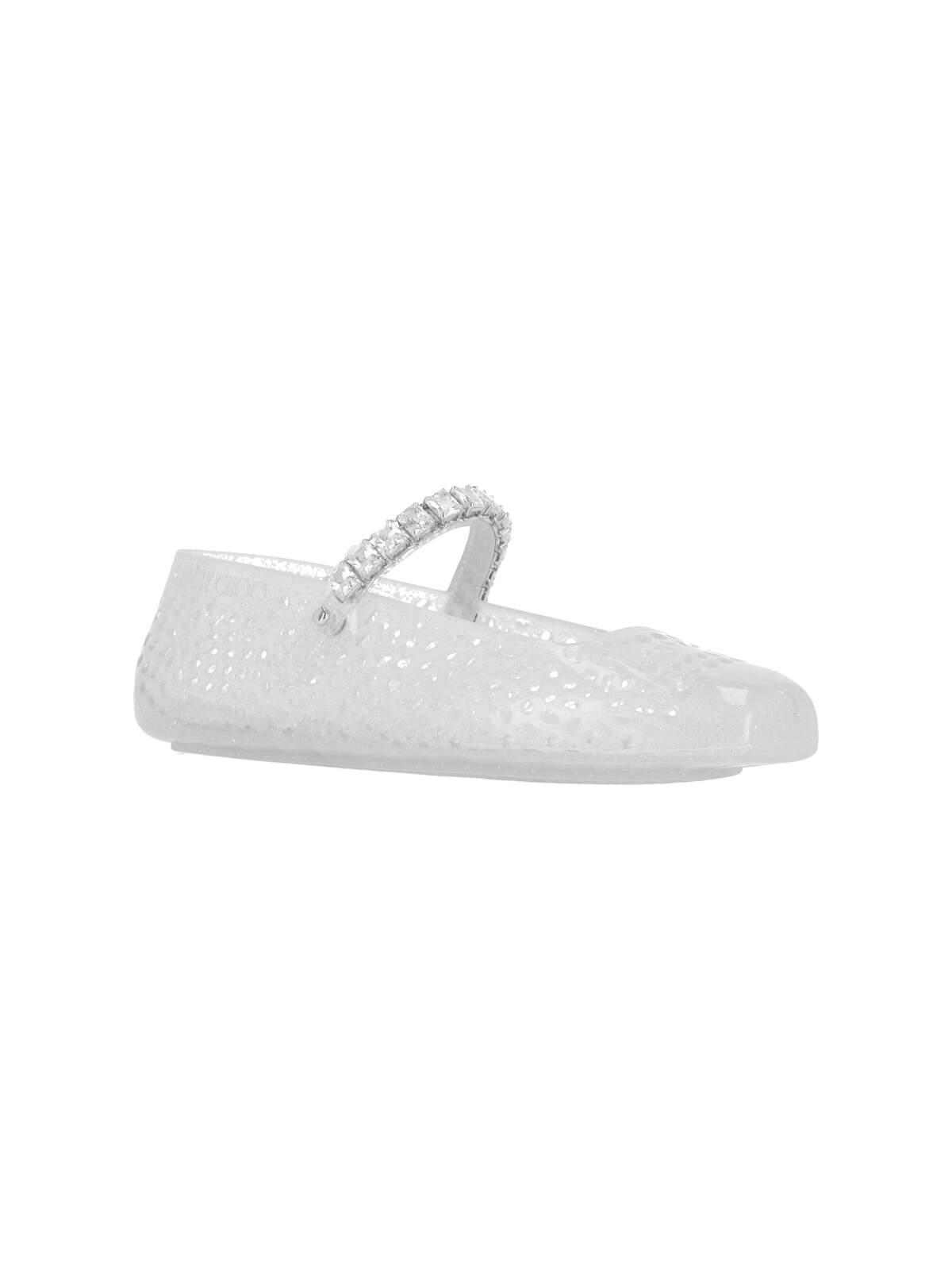 [Jimmy Choo] Flat shoes FW26 THE JELLY NTXCLEAR SILVER MIX CRYSTAL