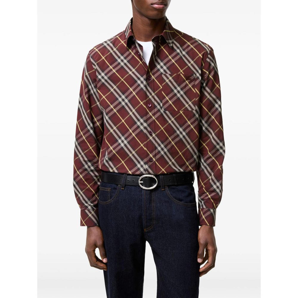 [Burberry] Shirts Long Sleeve FW26 8127747 DONALD CHK C5684