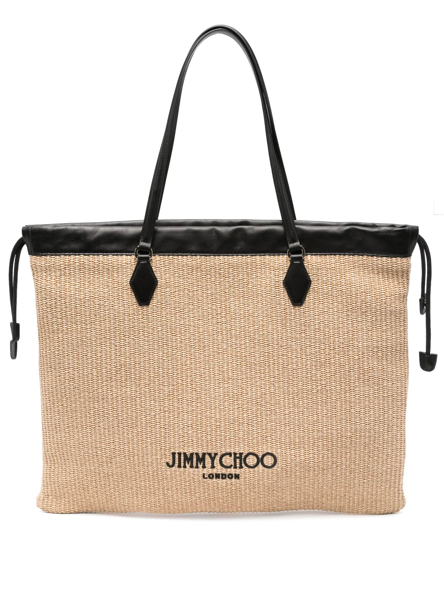 [Jimmy Choo] Tote bag FW26 DRAWSTRINGTOTELQAVNATURALBLACK