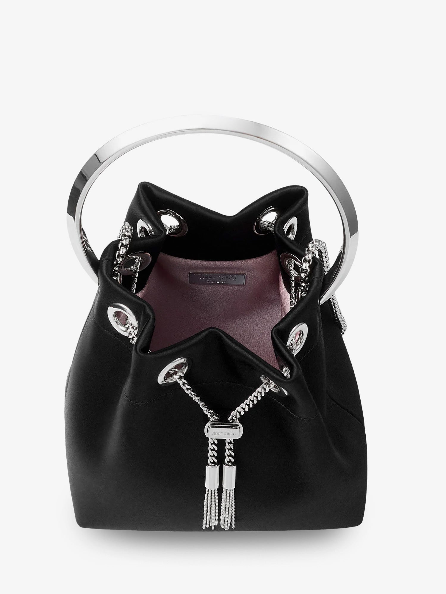 [Jimmy Choo] Tote bag FW26 BONBONFUQBLACKSILVER