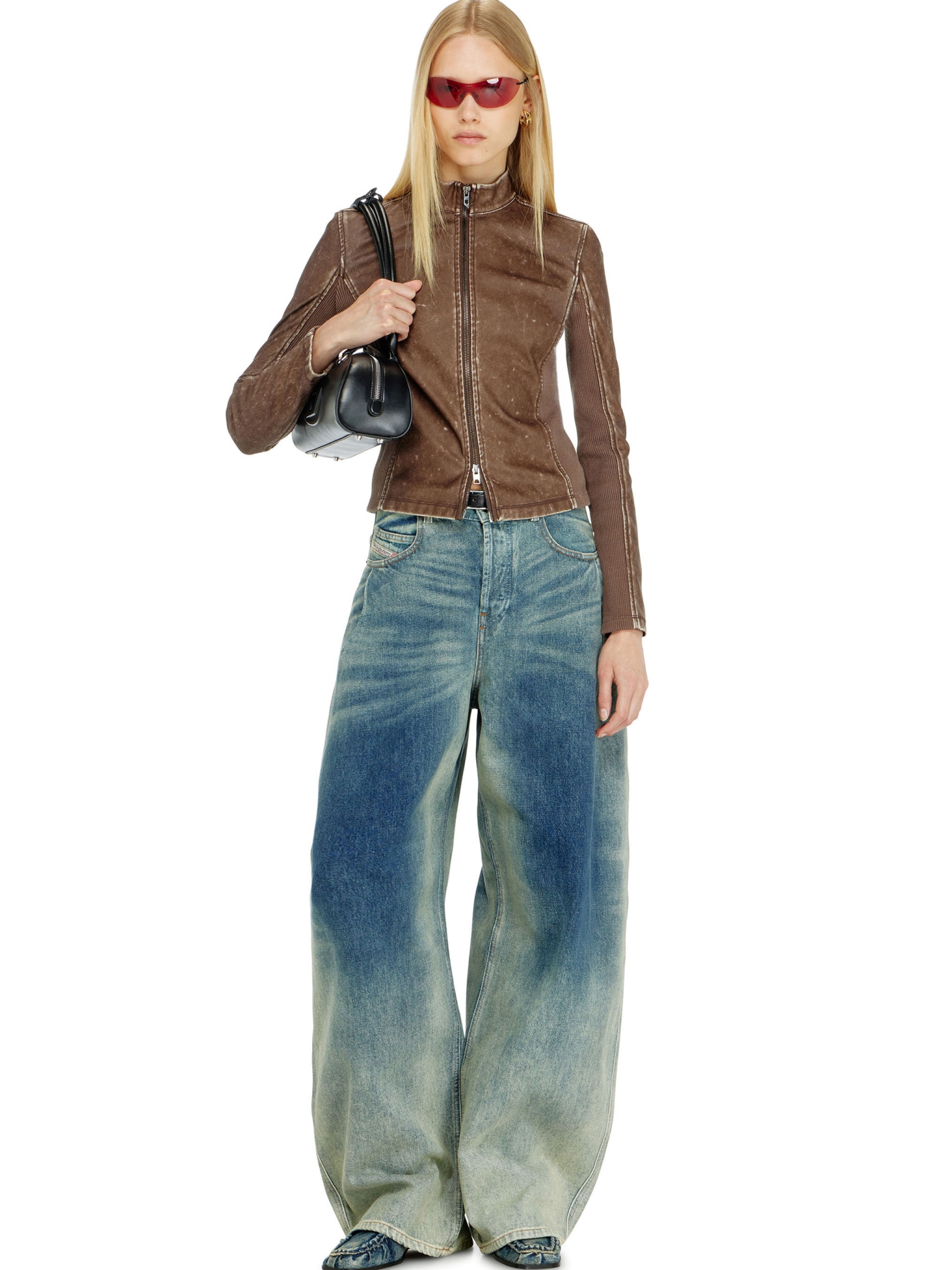 [Diesel] Leather Jacket FW26 A233800NJCJ7BB