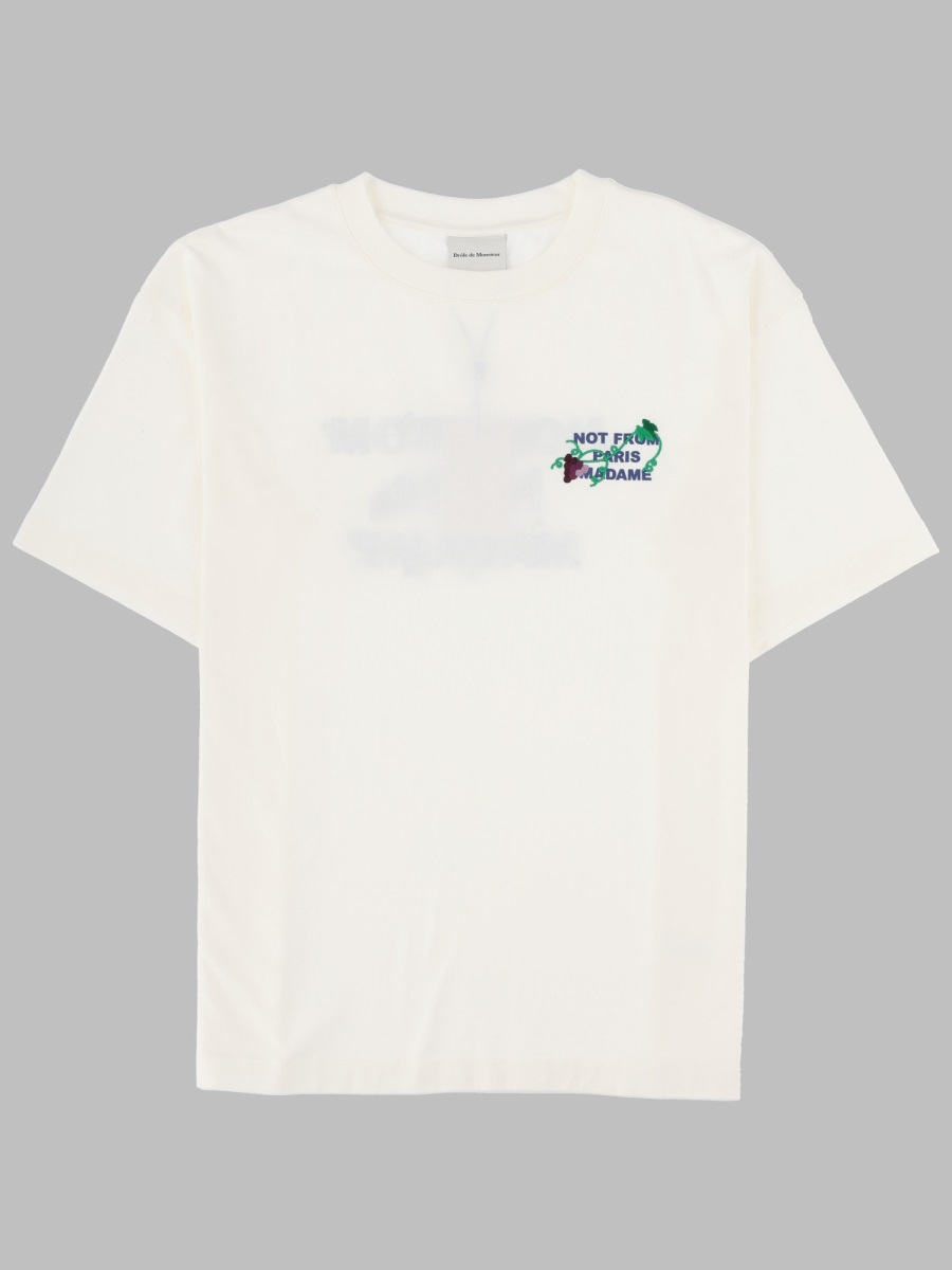 [DROLE DE MONSIEUR] T-shirts Short Sleeve FW26 TS327_CO248OFFWHITE