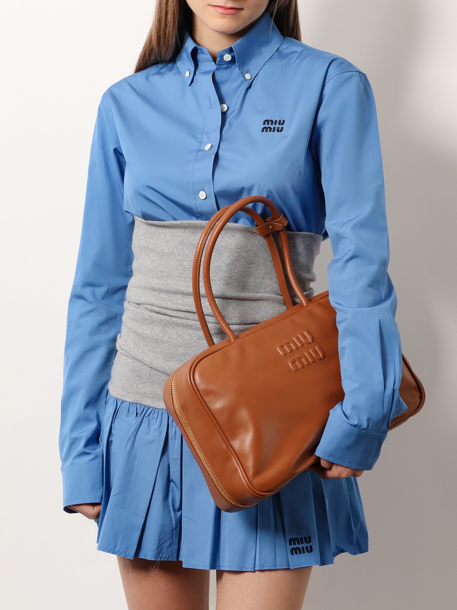 [Miu Miu] Tote bag FW26 5BB117VMON2CRWF0046