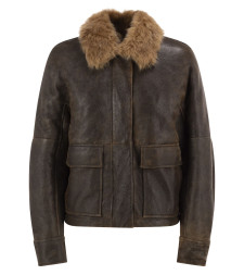 [Brunello Cucinelli] Leather Jacket FW26 MPMMA3805 C9998