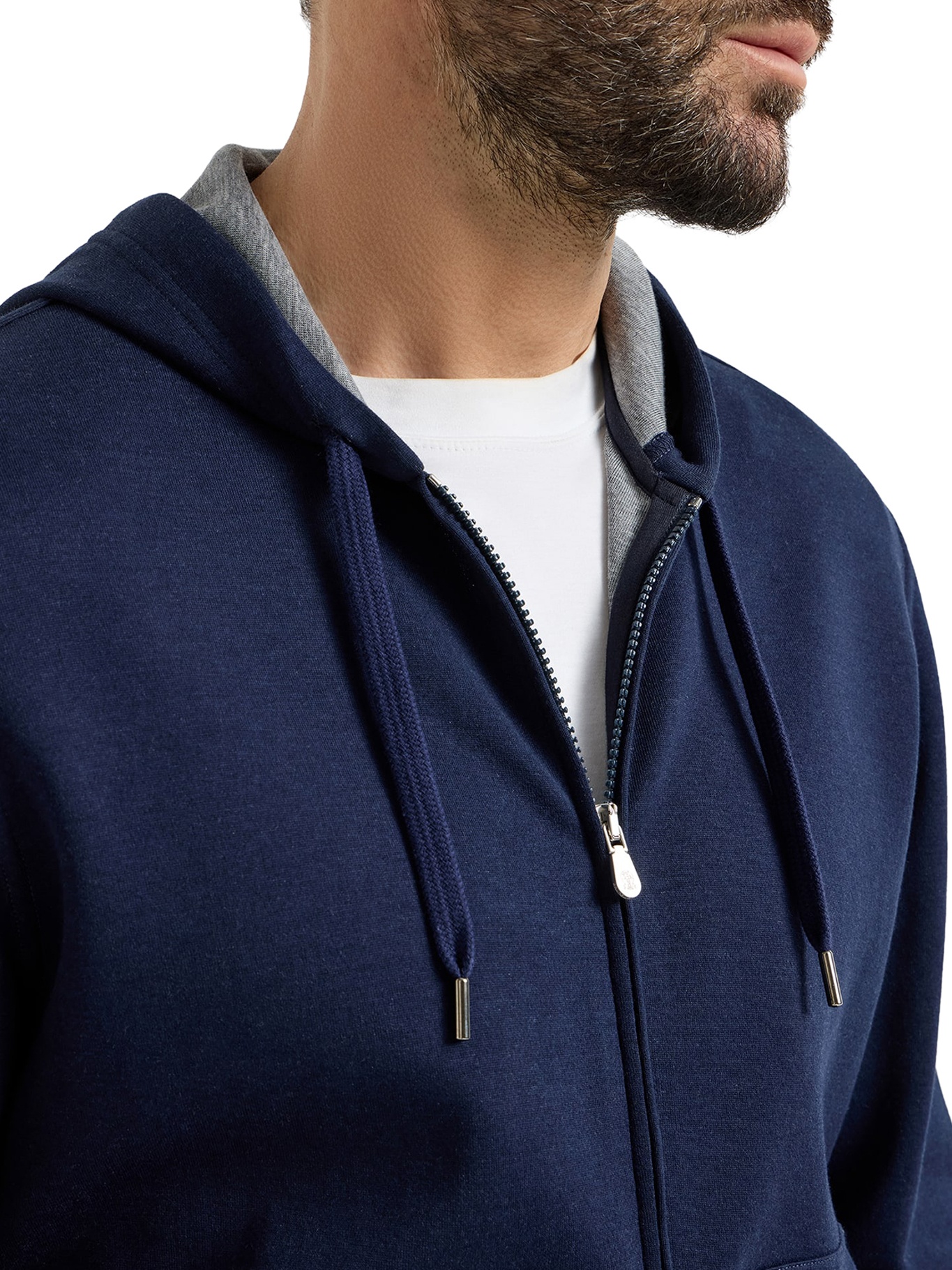 [Brunello Cucinelli] Zip Up FW26 MM8319069GC1265 COBALTO