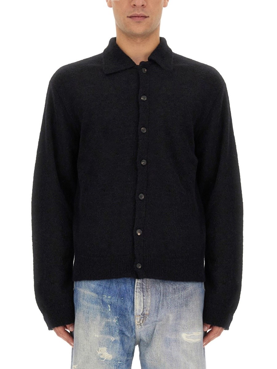 [Our Legacy] Cardigan FW26 M4213ECFSE_BLACKFUZZYALPACA