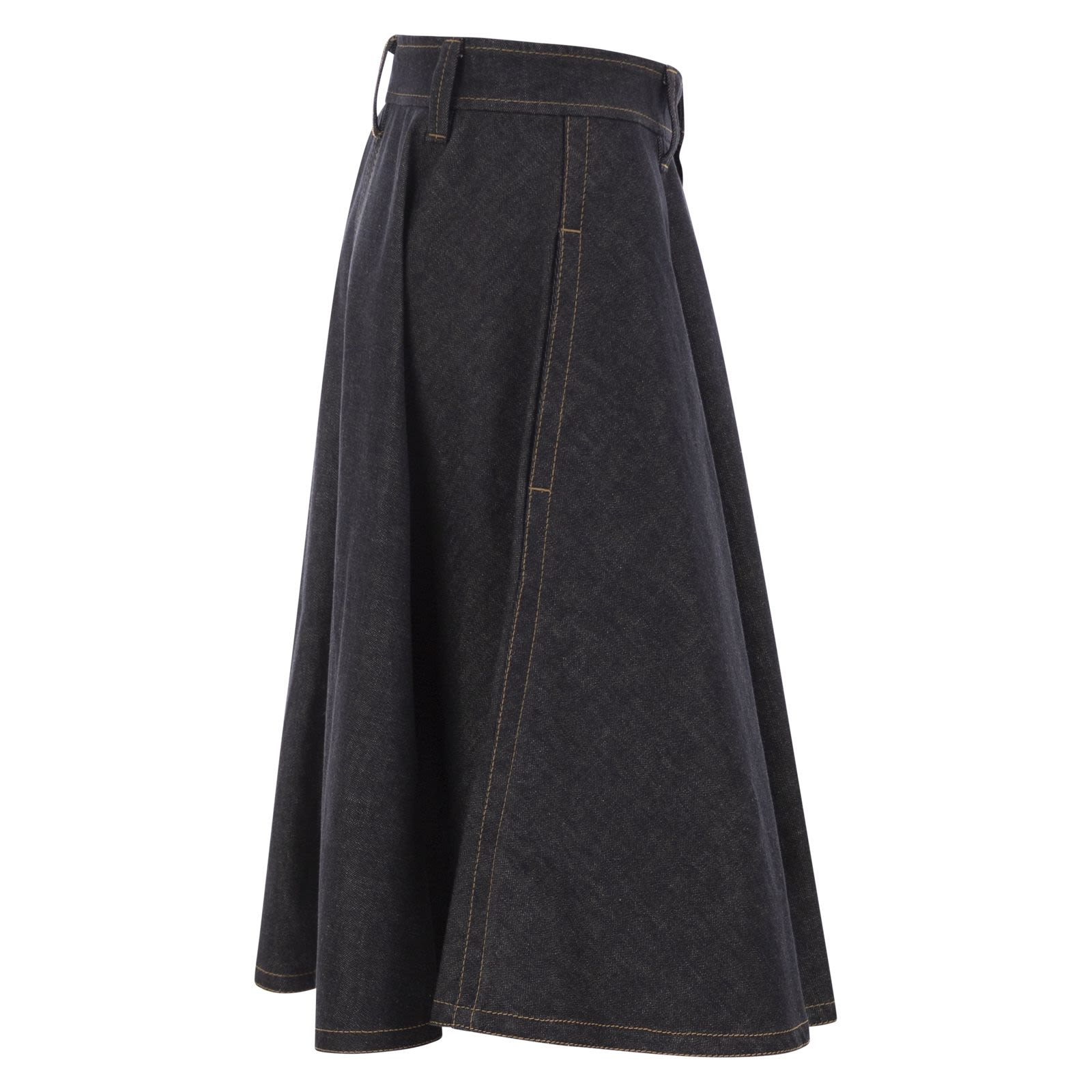 [Brunello Cucinelli] Long skirt FW26 ML134G4087 C001