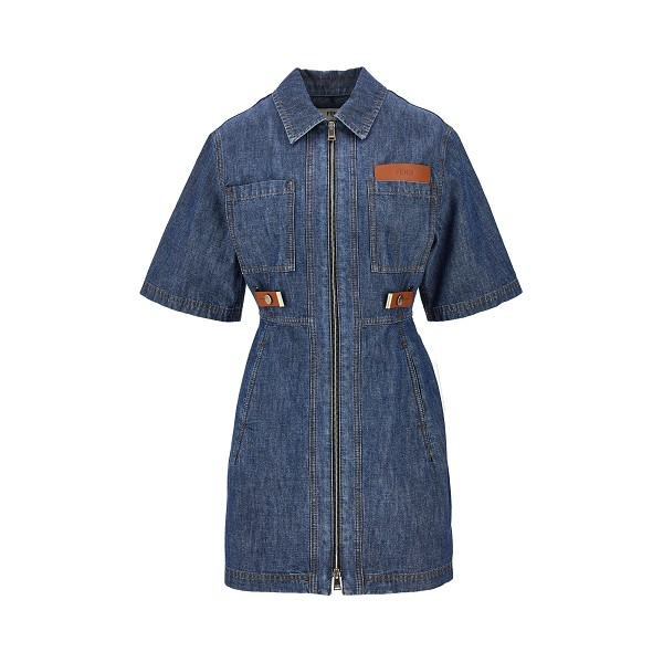 [Fendi] Short sleeve dress FW26 FLD576AW8HF0QB0-F0QB0