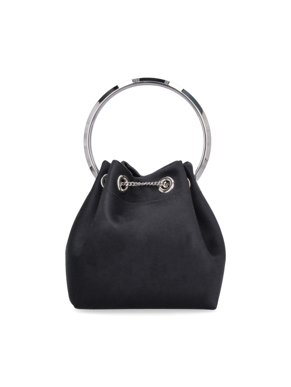 [Jimmy Choo] Shoulder bag FW26 BON BON FUQBLACK SILVER