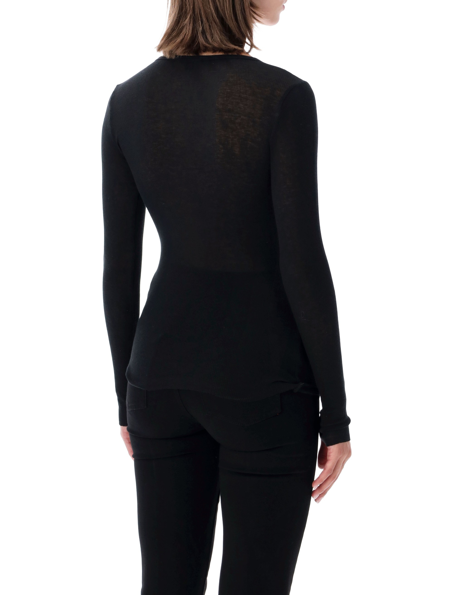 [JAMES PERSE] T-shirts Long Sleeve FW26 WVA3940BLK