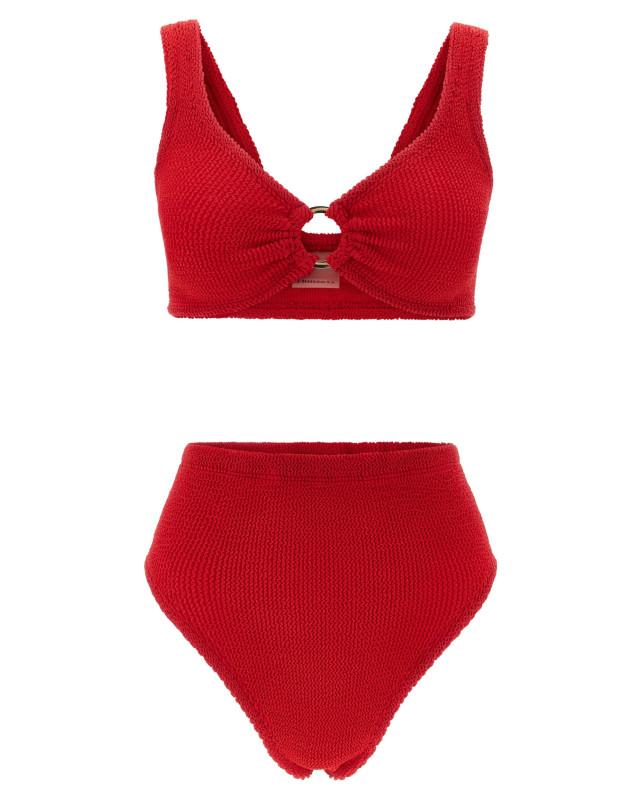 [Hunza G] Bikini FW26 NADINEGOLDHOOPBIKINIRED