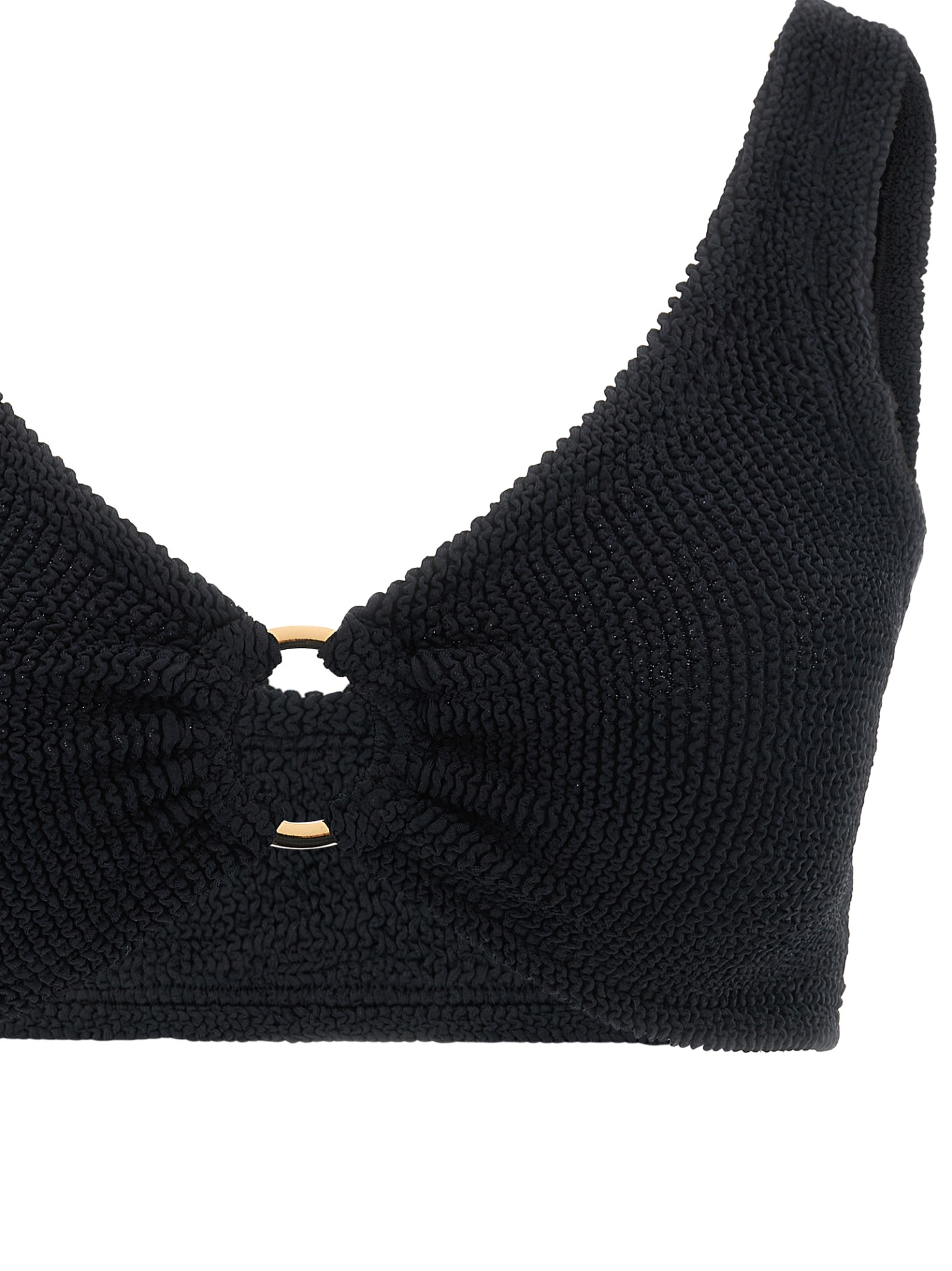 [Hunza G] Bikini FW26 JULIAGOLDHOOPBIKINIBLACK