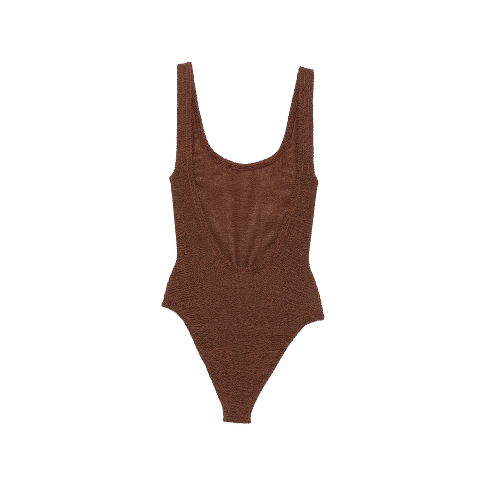 [Hunza G] Swimsuit FW26 S-SQUARE-CR METCRINKLE MECHO