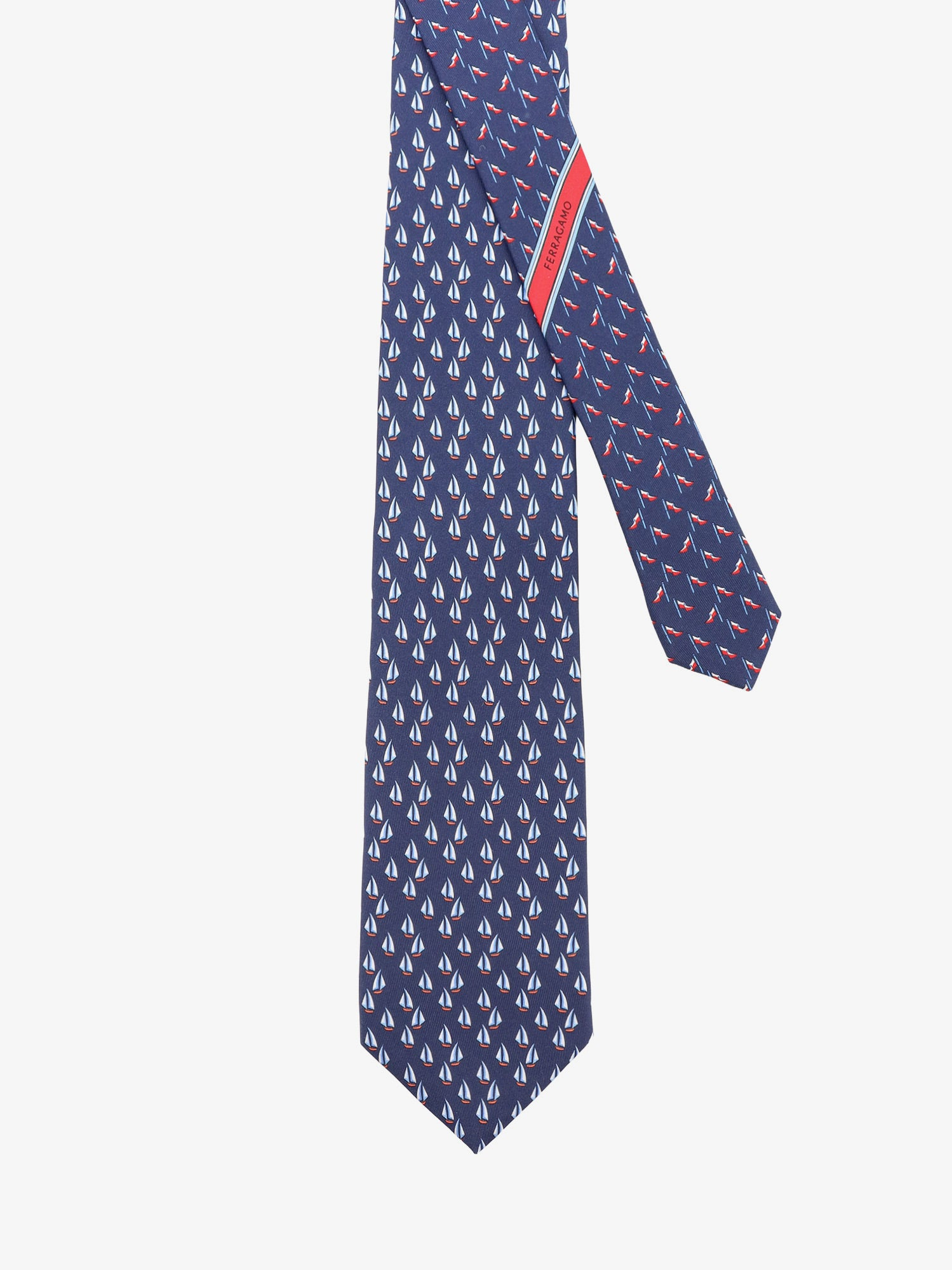 [Ferragamo] Tie FW26 351447794598NAVY