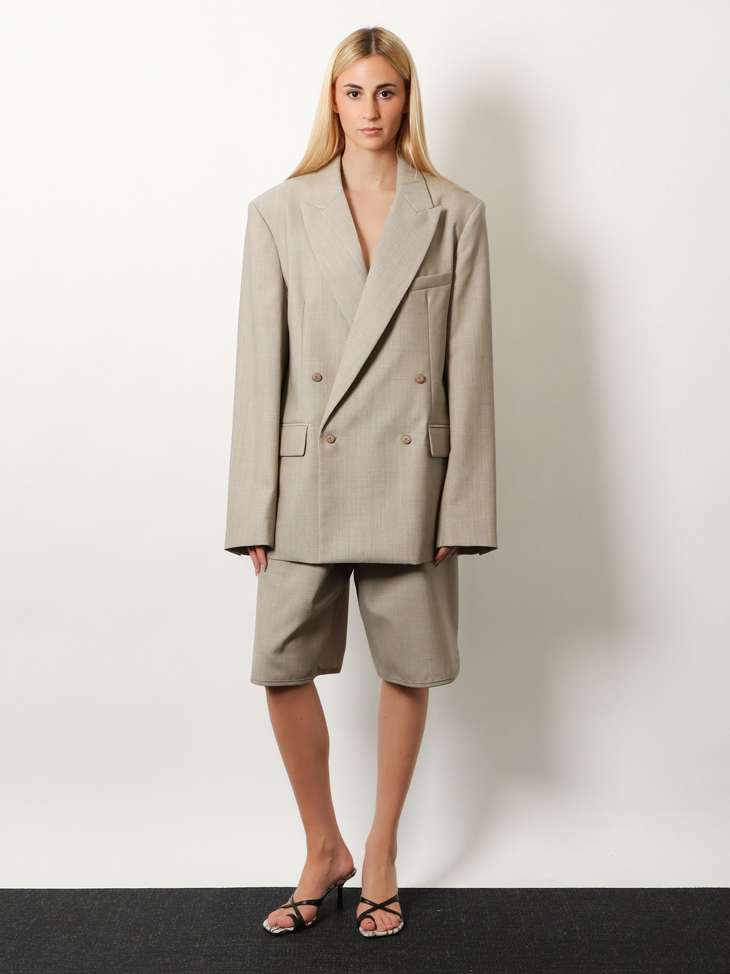 [THE FRANKIE SHOP] Blazer SS26 BLFS21982276BEIGEMELANGE