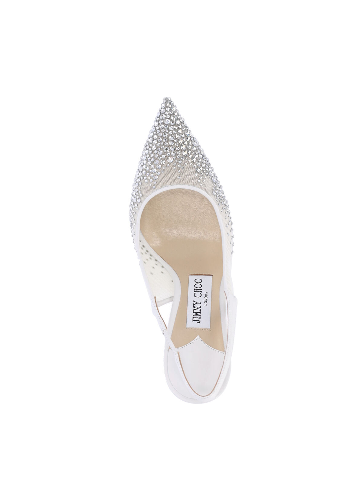 [Jimmy Choo] Pumps FW26 LOVE SB 85 NYTWHITE CRYSTAL