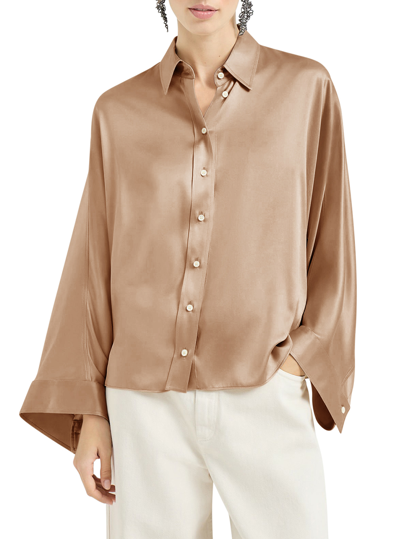[Brunello Cucinelli] Shirts Long Sleeve SS26 M0C59MQ606C9237 PRALINE