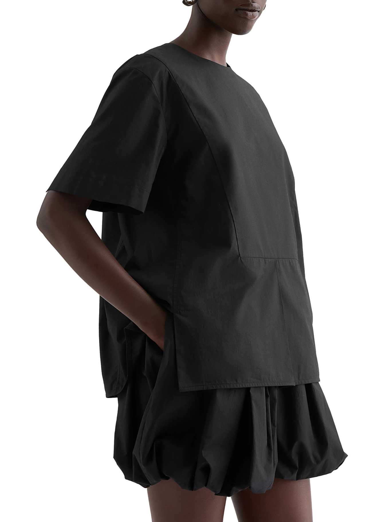 [Jil Sander] T-shirts Short Sleeve SS26 J02NC0286J45319001 BLACK