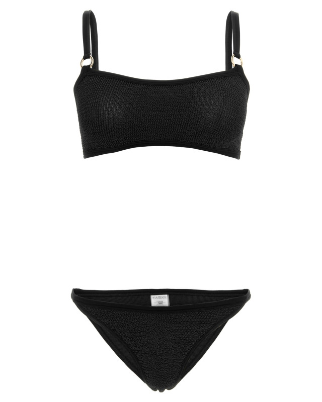 [Hunza G] Bikini FW26 IRISBIKINIGOLDHOOPSBLACK
