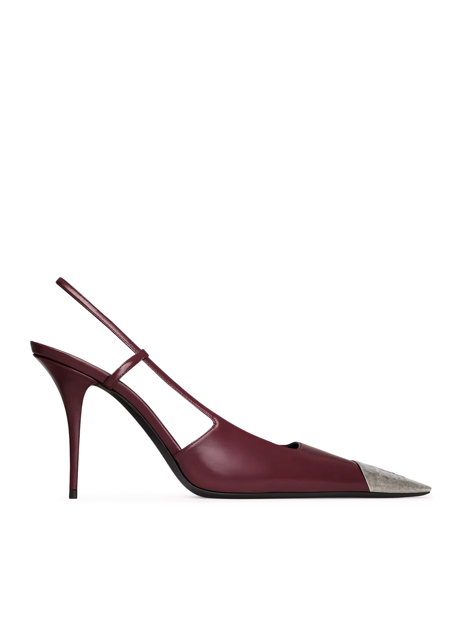 [Saint Laurent] Slingback FW26 841158AAFGC6629 VINTAGE BORDEAUX