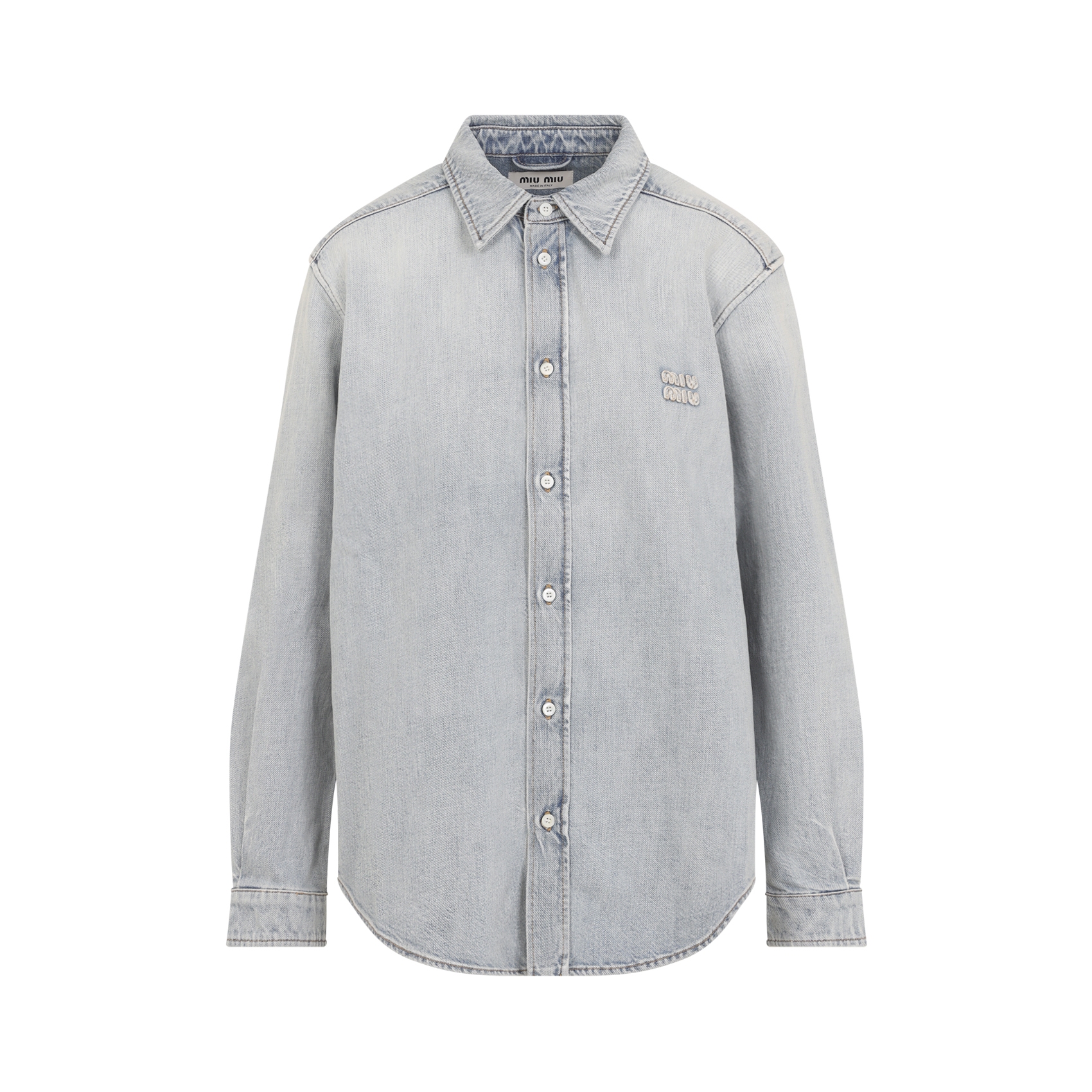 [Miu Miu] Shirts Long Sleeve FW26 GWC145SOOO.192V
