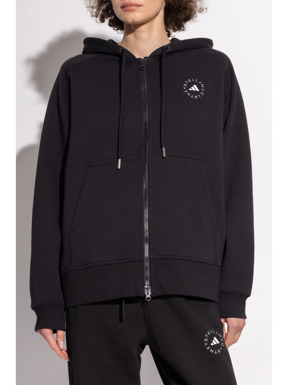 [Adidas By Stella McCartney] Hoodie FW26 JF6337BLACK/WHITE