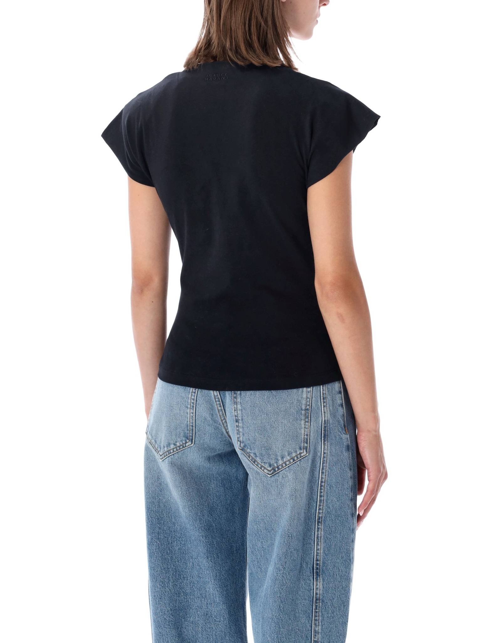 [Marant Etoile] T-shirts Short Sleeve FW26 TS0341FAA1N41I01BK
