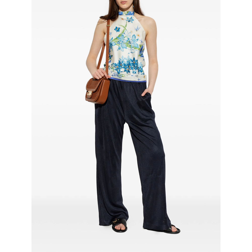 [Ferragamo] Blouse FW26 321293 0795243 AZZUR