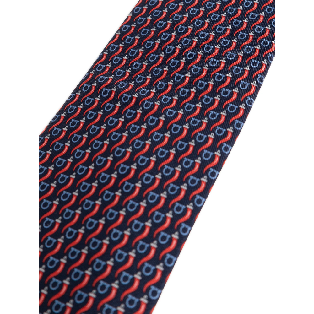 [Ferragamo] Tie FW26 351460 0794962 NAVRO