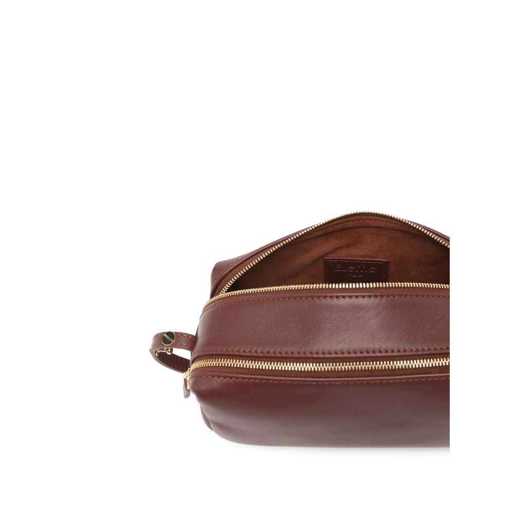 [ELLEME] Cross body bag SS26 MINI TROUSSE LEATHER RUSSE