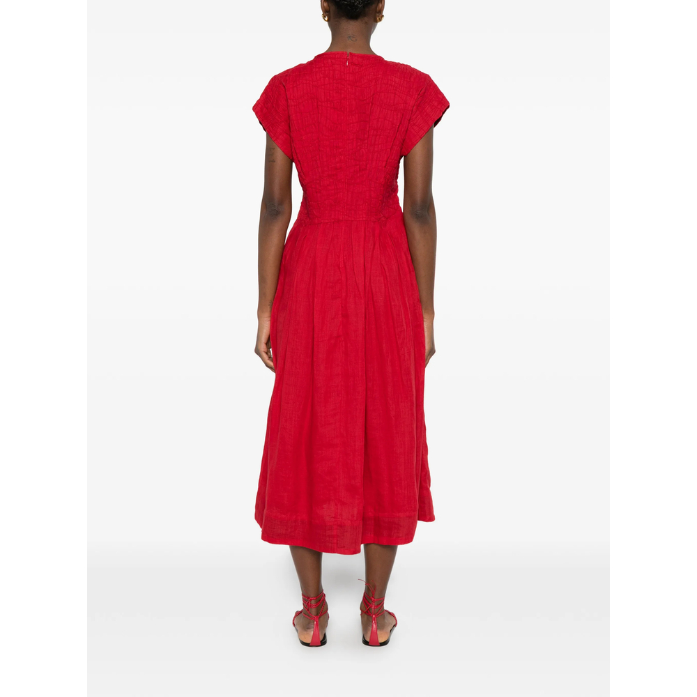 [Sea] Short sleeve dress SS26 RS26-041  RED