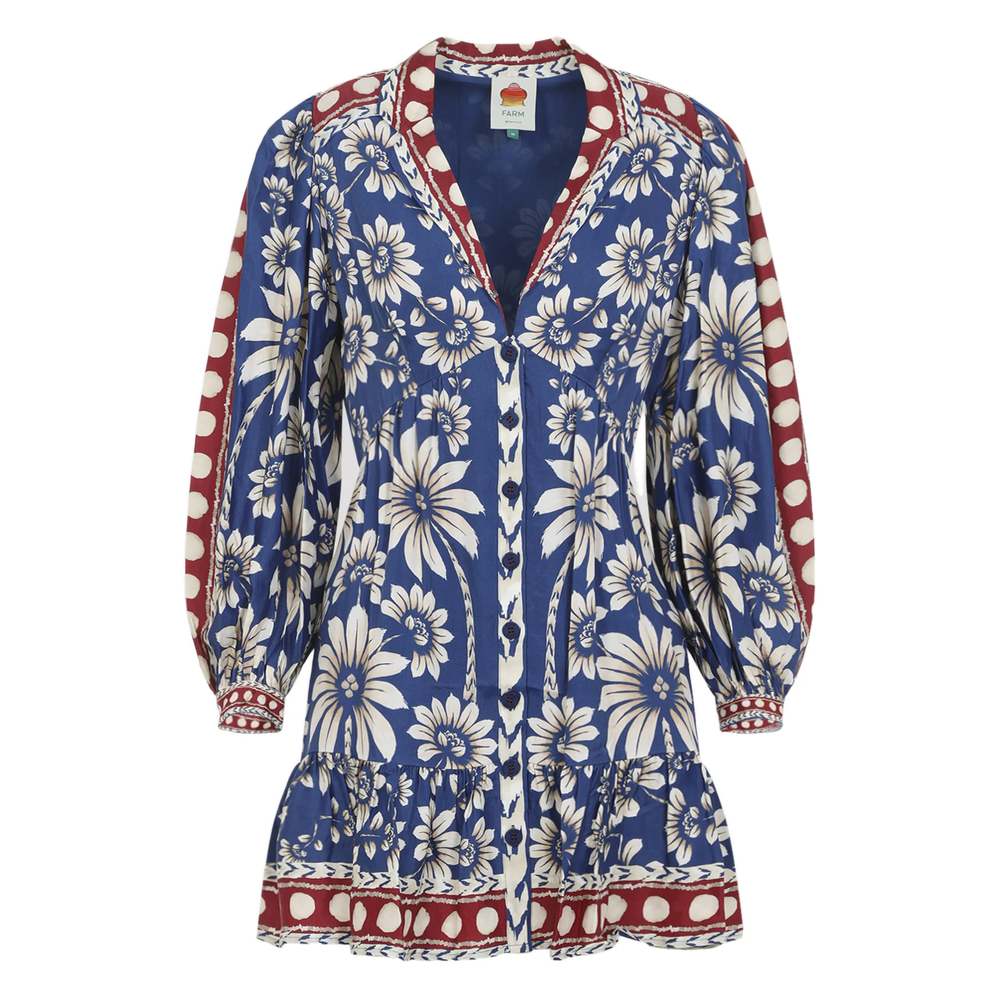 [Farm Rio] Long sleeve dress SS26 350091  26067