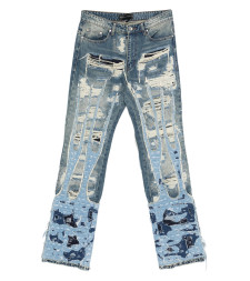 [Who Decides War] Jeans FW25 FLAME BORD DEN  DENIM