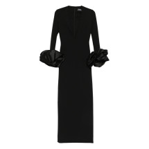 [Solace London] Long sleeve dress SS26 OS46050  BLACK