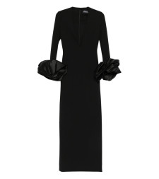 [Solace London] Long sleeve dress SS26 OS46050  BLACK