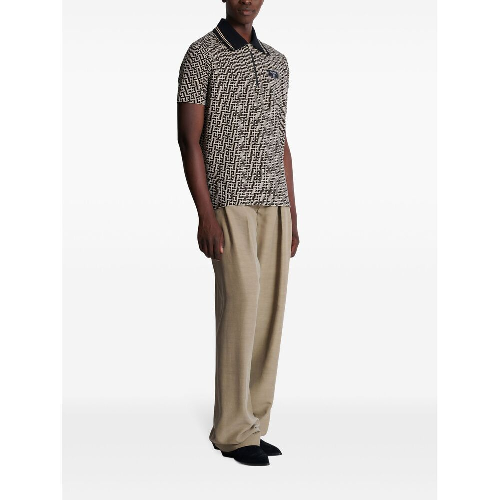 [Balmain] Shirts Short Sleeve FW26 EH1GC027 BC90 GFE