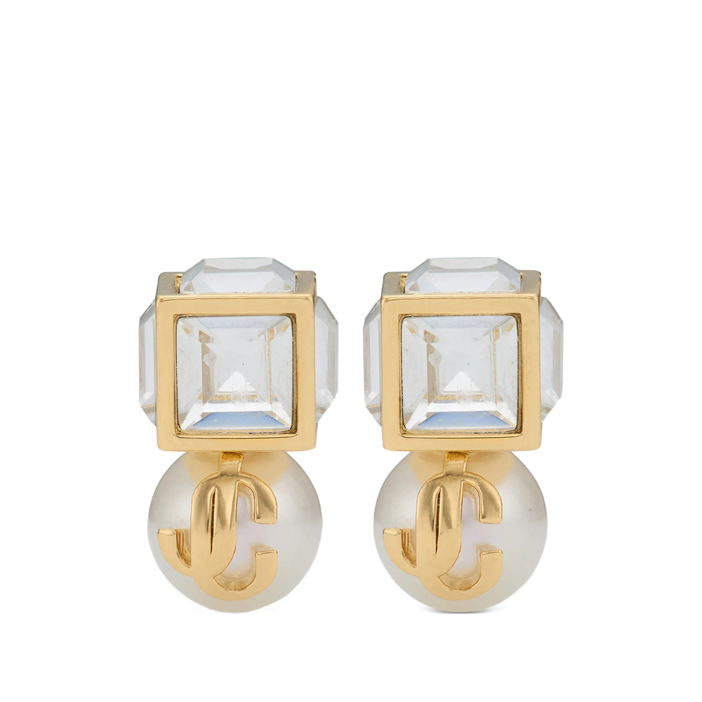 [Jimmy Choo] Earring FW26 JC PEARL CUBE FTA GOWCR