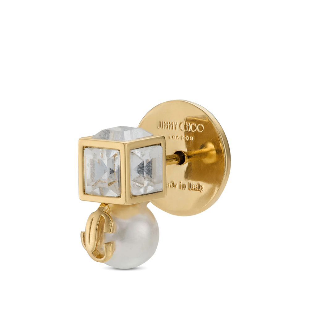 [Jimmy Choo] Earring FW26 JC PEARL CUBE FTA GOWCR