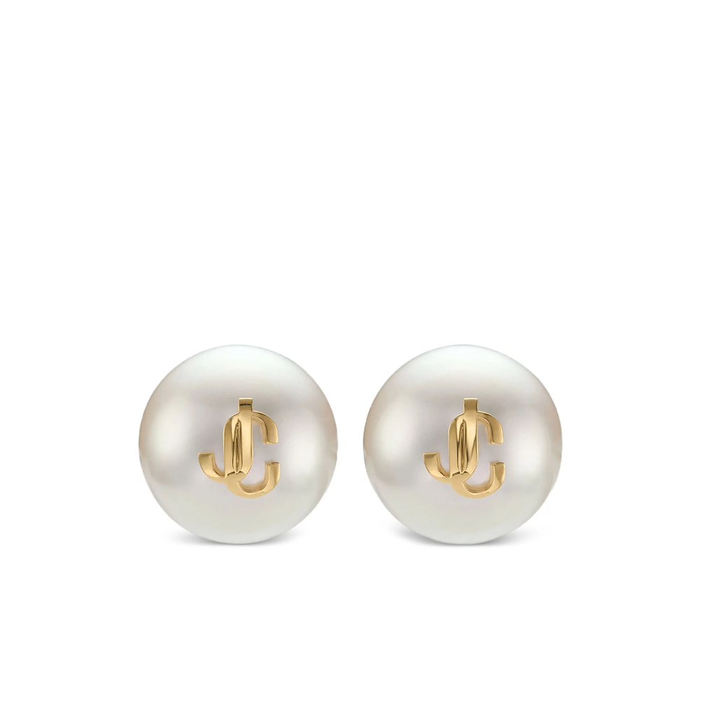[Jimmy Choo] Earring FW26 MAXI PEARL DXQ GOLWH