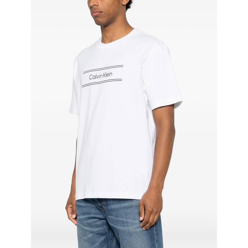 [CALVIN KLEIN] T-shirts Short Sleeve FW26 LV04LG813GYAF  BRWHI