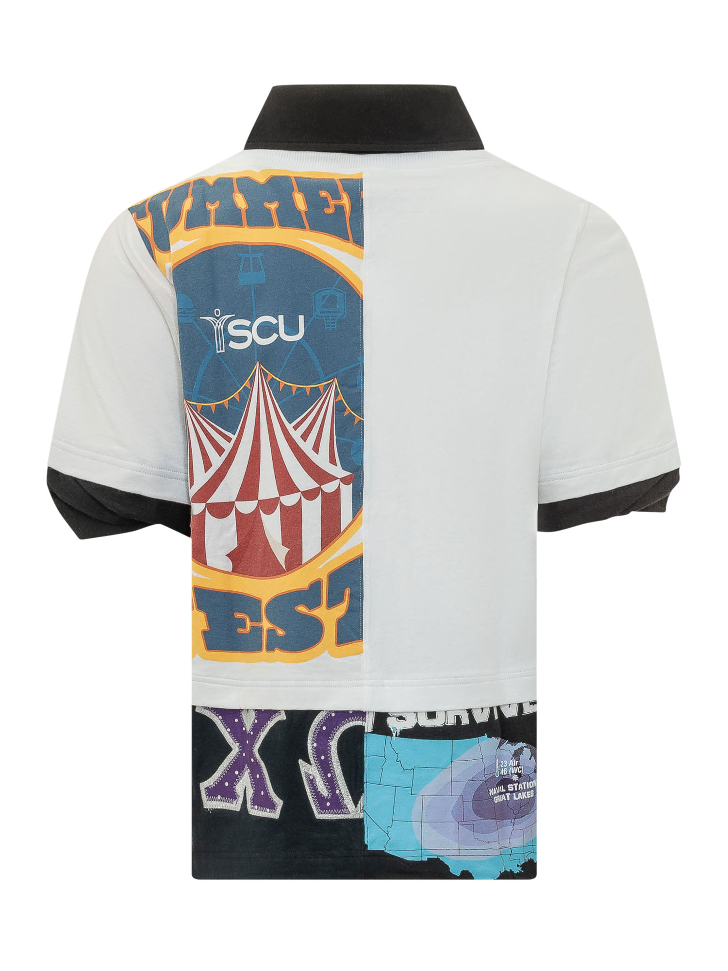 [MARINE SERRE] T-shirts Short Sleeve SS26 UTO101AUJER0003 WH10