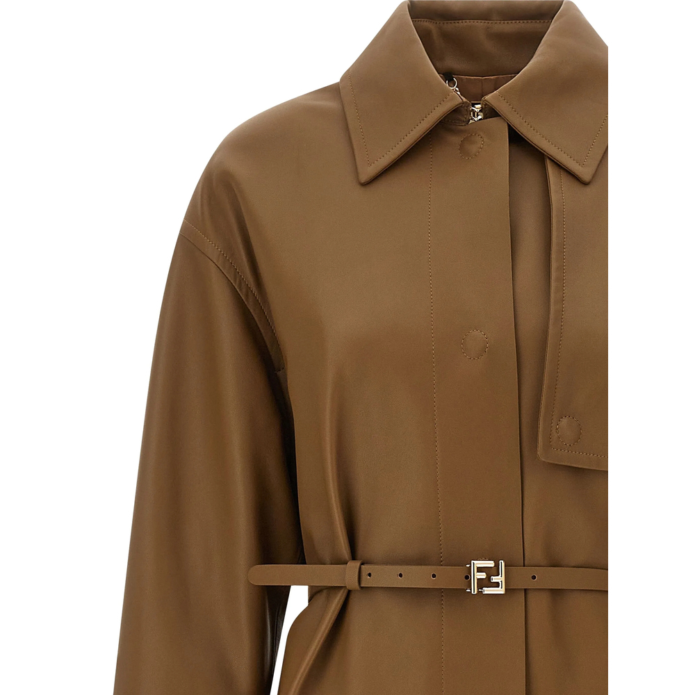 [Fendi] Leather Jacket FW25 AUV3 FPS907 F1T6S