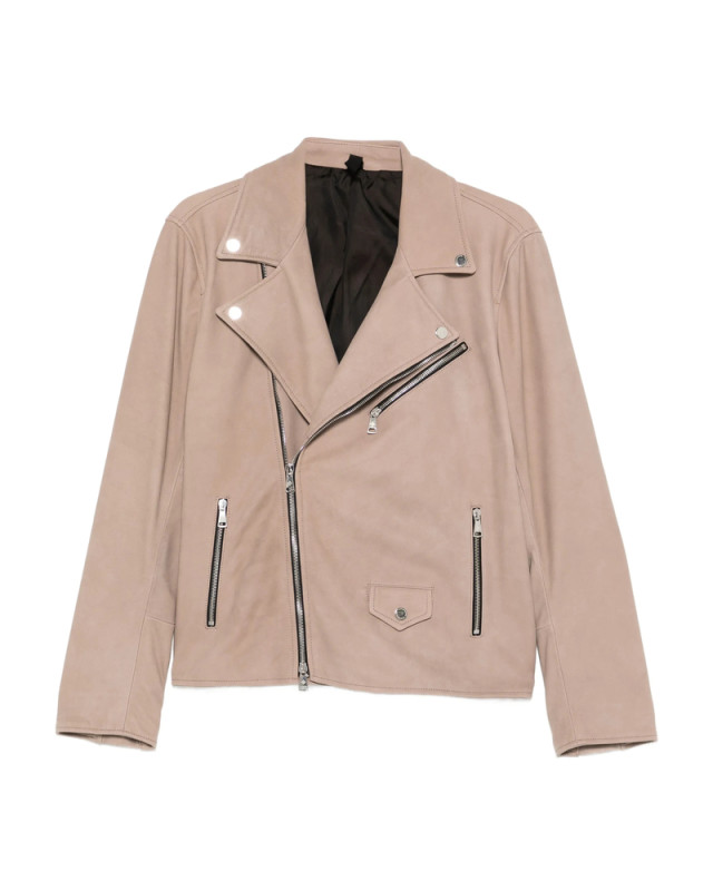 [TAGLIATORE] Leather Jacket SS26 CHE26-01 FRANKLIN TAUPE